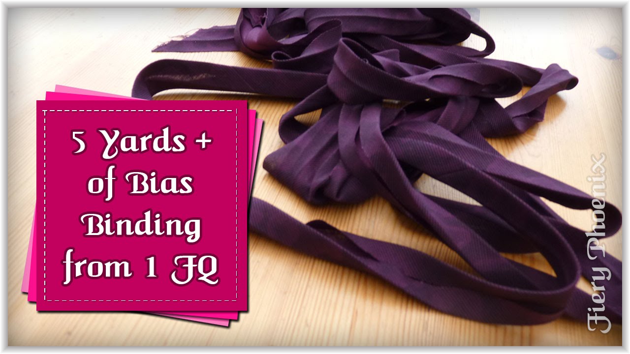 Make Over 5m of Bias Binding from 1 Fat Quarter:: by Babs at Babs Gets Crafty