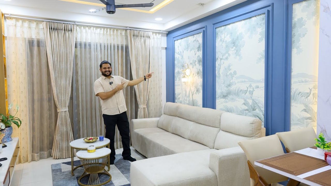 Luxurious 2BHK interior design at amanora gold | Best interior designer in pune #tuic 