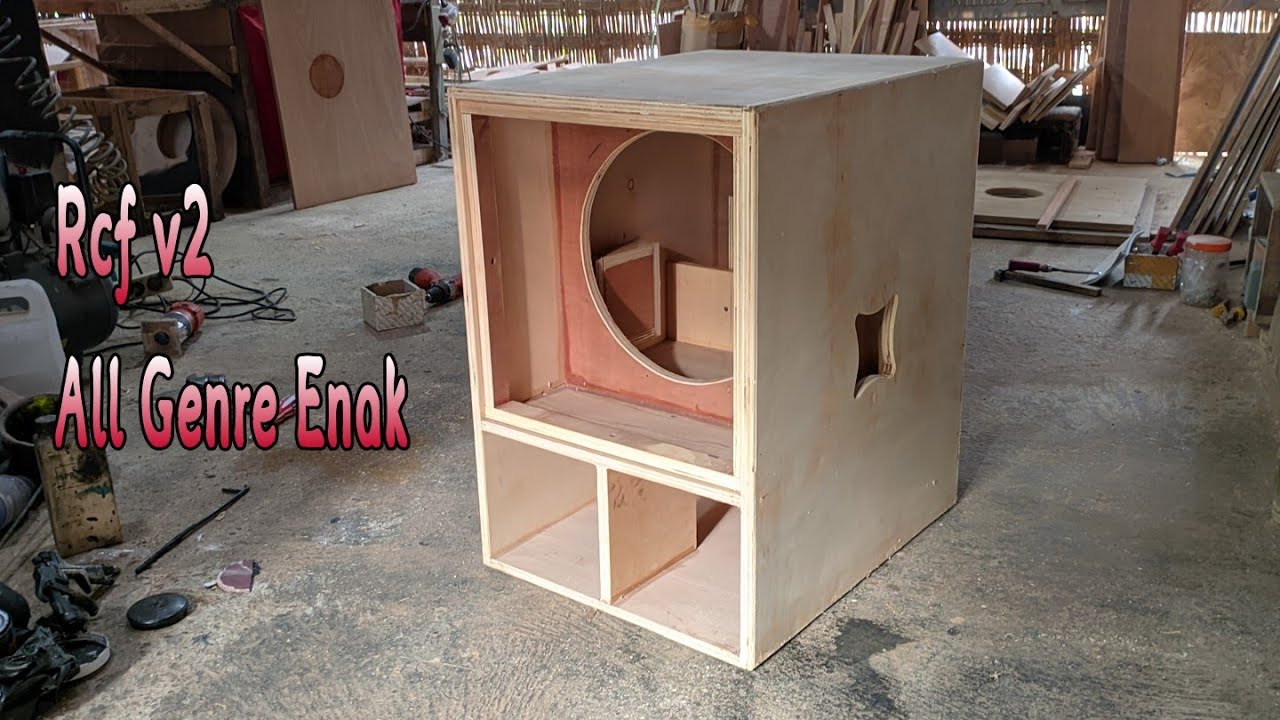 Skema Box Rcf 15 inc v2 Bass reflek pasti enak untuk all genre music