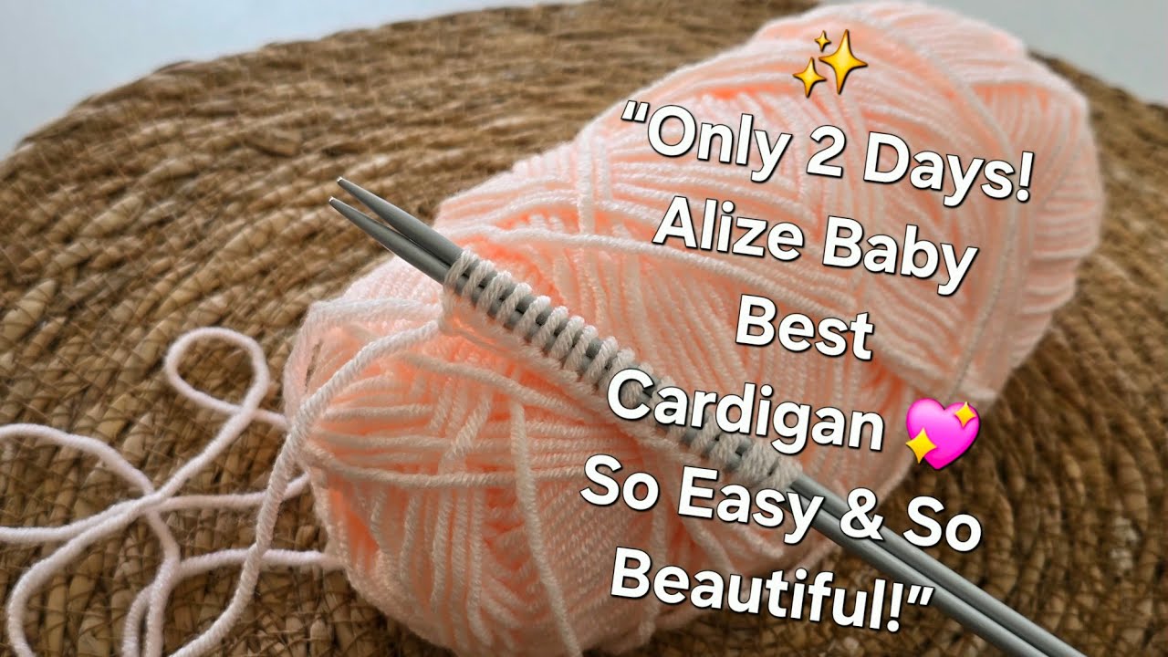 Unbelievable! I Knitted This Beautiful Cardigan in Just 2 Days 😍✨ (Super Easy Pattern)