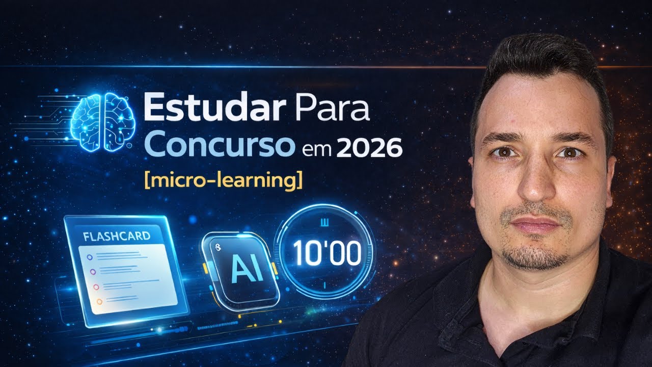 Como Estudar em 2026 para Concursos com Flashcards  [Micro-Learning]