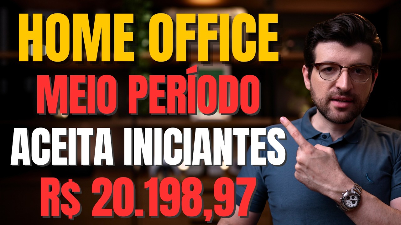 Vagas de TRABALHO HOME OFFICE Em 2026 (Meio Per&iacute;odo)