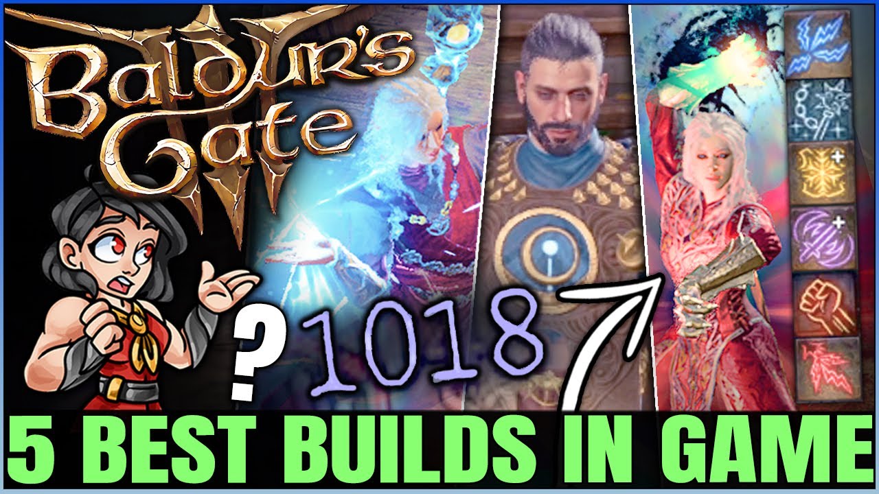 Baldur's Gate 3 - 5 Best HIGHEST DAMAGE Builds in Game - Ultimate Class, Spell & Multiclass Guide!