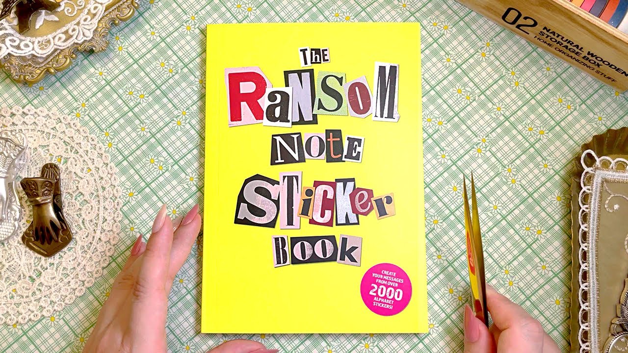 ASMR 세상 힙한 스티커북 😎The ransom note sticker book