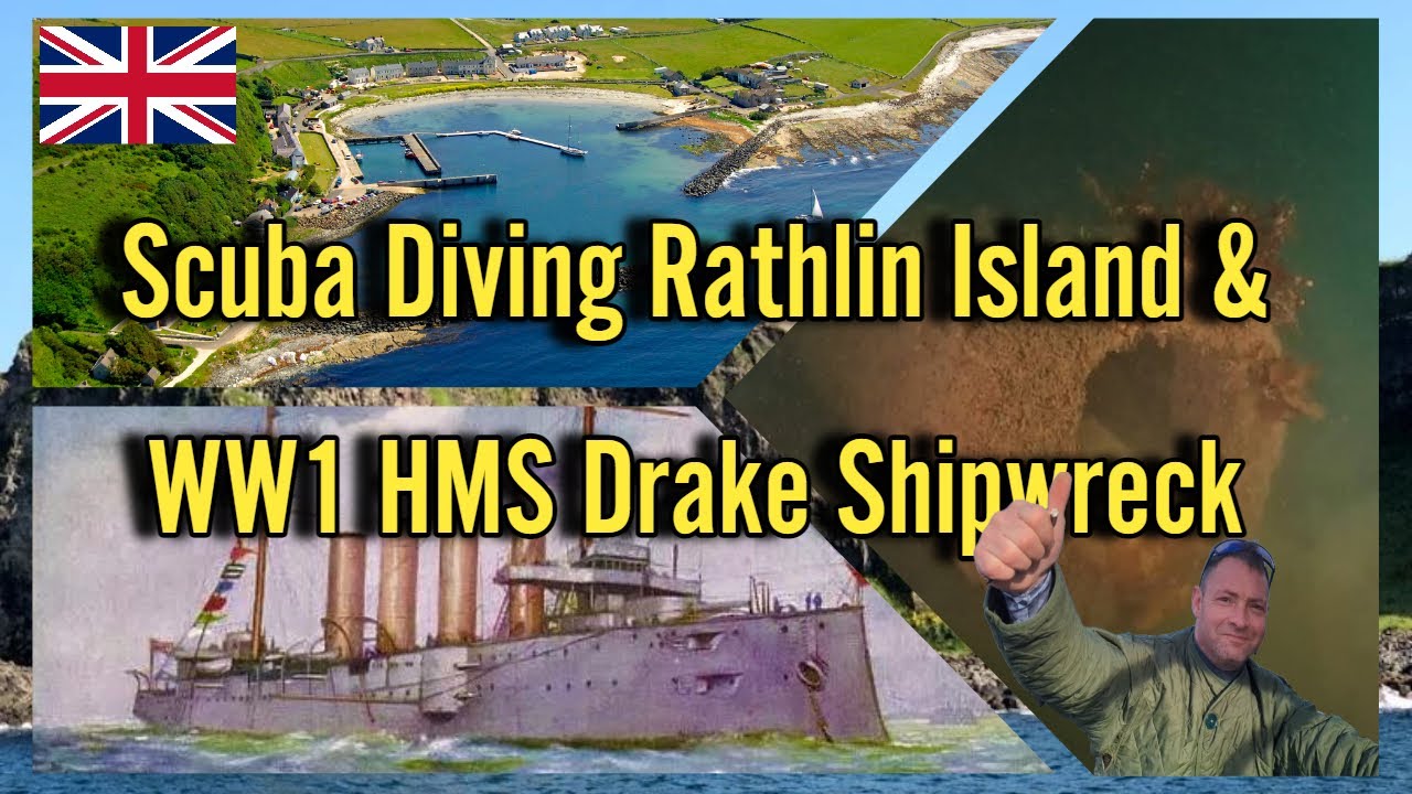 Scuba Diving Rathlin Island WW1 Ship Wreck HMS Drake
