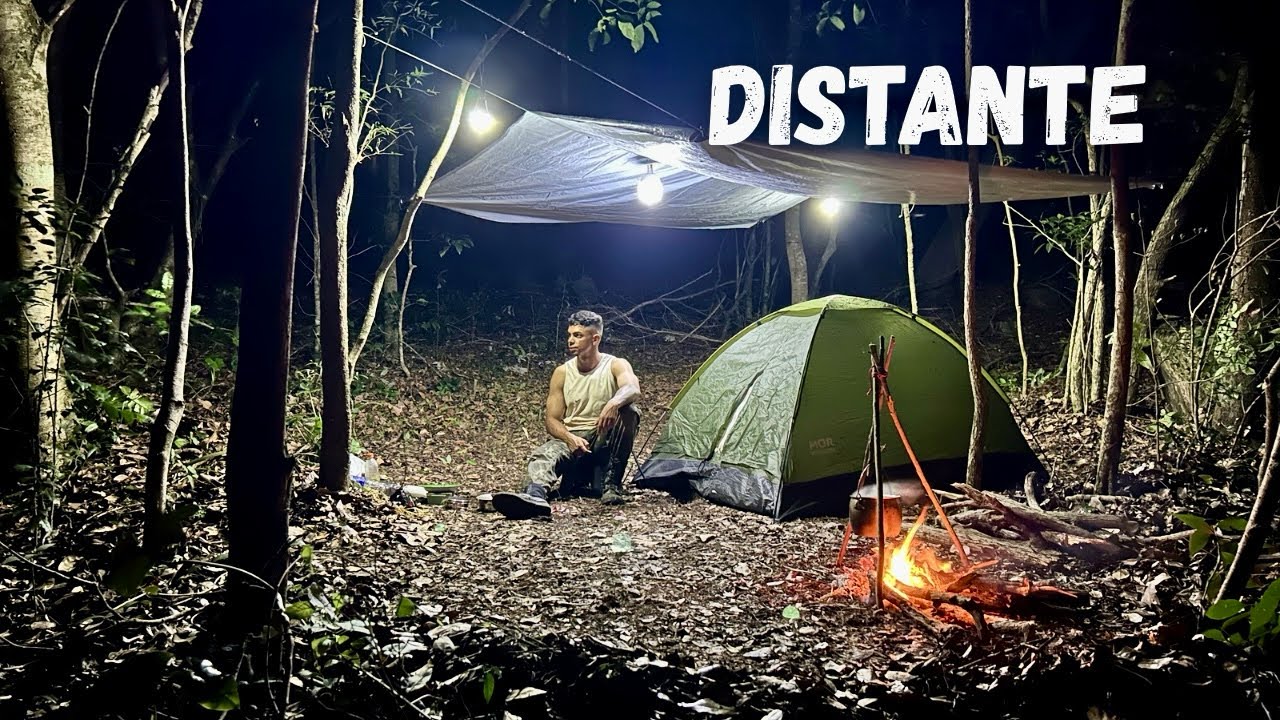 PERNADA E ACAMPAMENTO SOZINHO na grota do PINGA 🥾🏕️