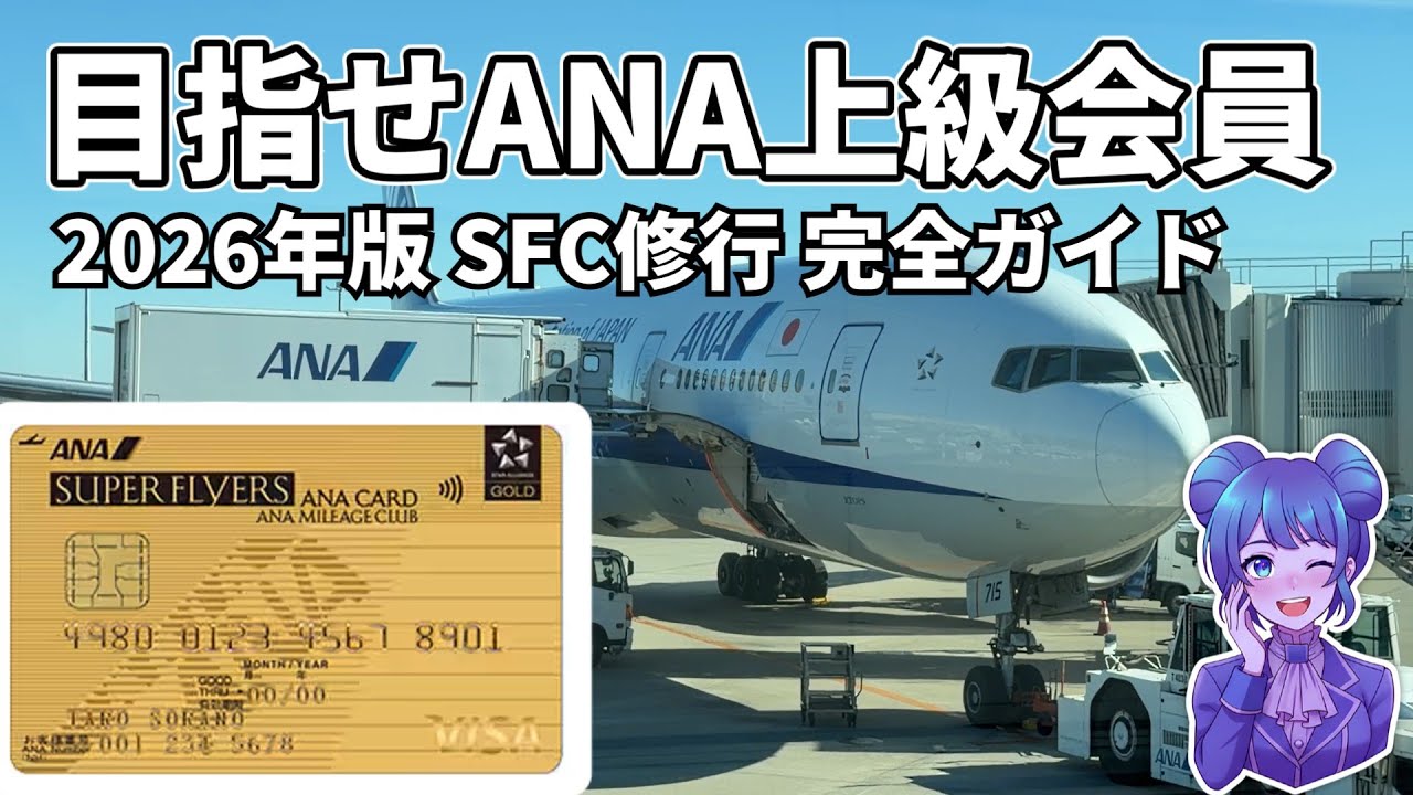 【2026年最新 SFC修行の全貌】ANAスーパーフライヤーズカードの取り方！1日2往復の密着ドキュメントと必須知識！
