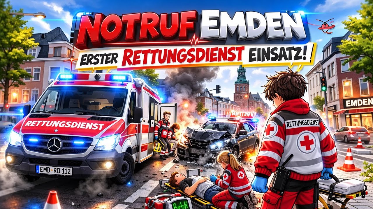 🚑 NOTRUF EMDEN RETTUNGSDIENST 🚨 Einsätze & Action im RTW! 🔥| #01 