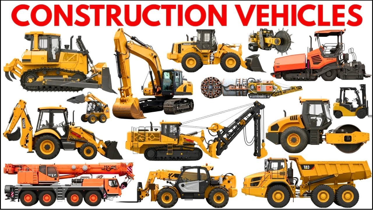 Construction Vehicles | Toy Construction Vehicles for Kids Excavator, Bulldozer & Trucks #vehicles 