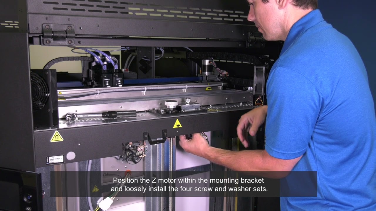 Stratasys Academy | F770 3D Printer: Z Motor Removal and Installation