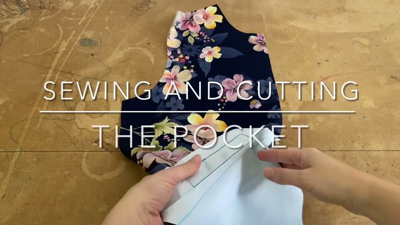 Sewing, ironing, finishing the welt pocket on the SEWme Bau Bomber Jacket Step 2