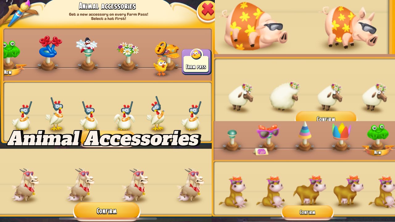 Unlock Cute Looks! ✨ Change Animal Accessories in Hay Day #haydaygameplay #hayday #haydayhack