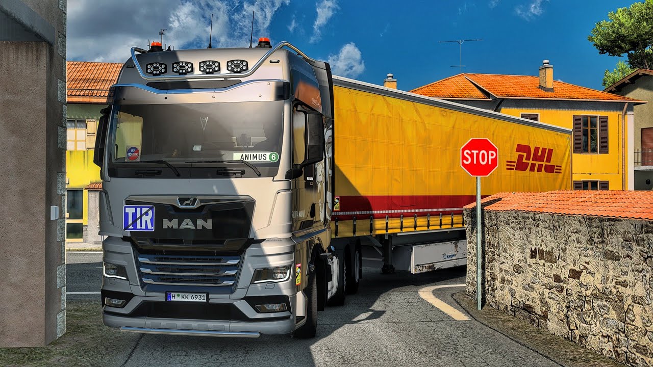 Driving Through Narrow City streets to Scenic countryside | #ets2 1.54