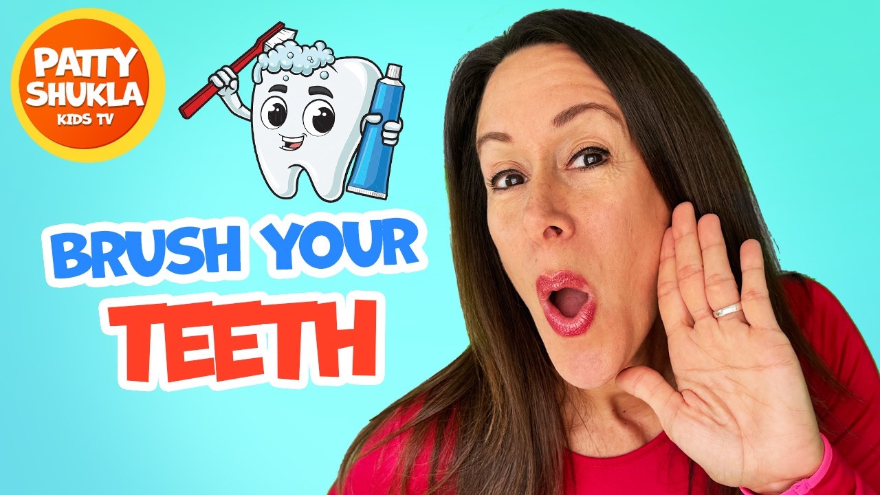 Learn Brush Your Teeth Children's Song | Brush Your Chompers | Brush Your Teeth with Patty Shukla