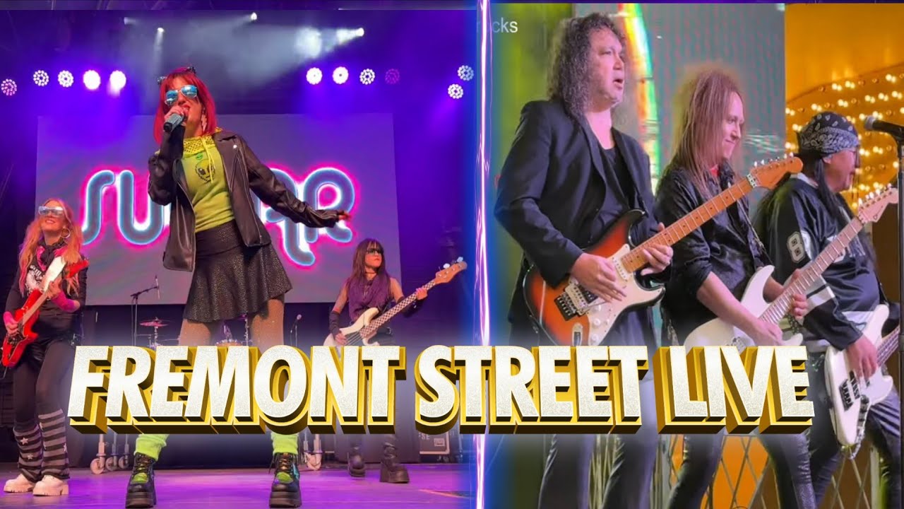 FREMONT STREET LAS VEGAS DR ROCK SUGAR LIVE FULL SETS