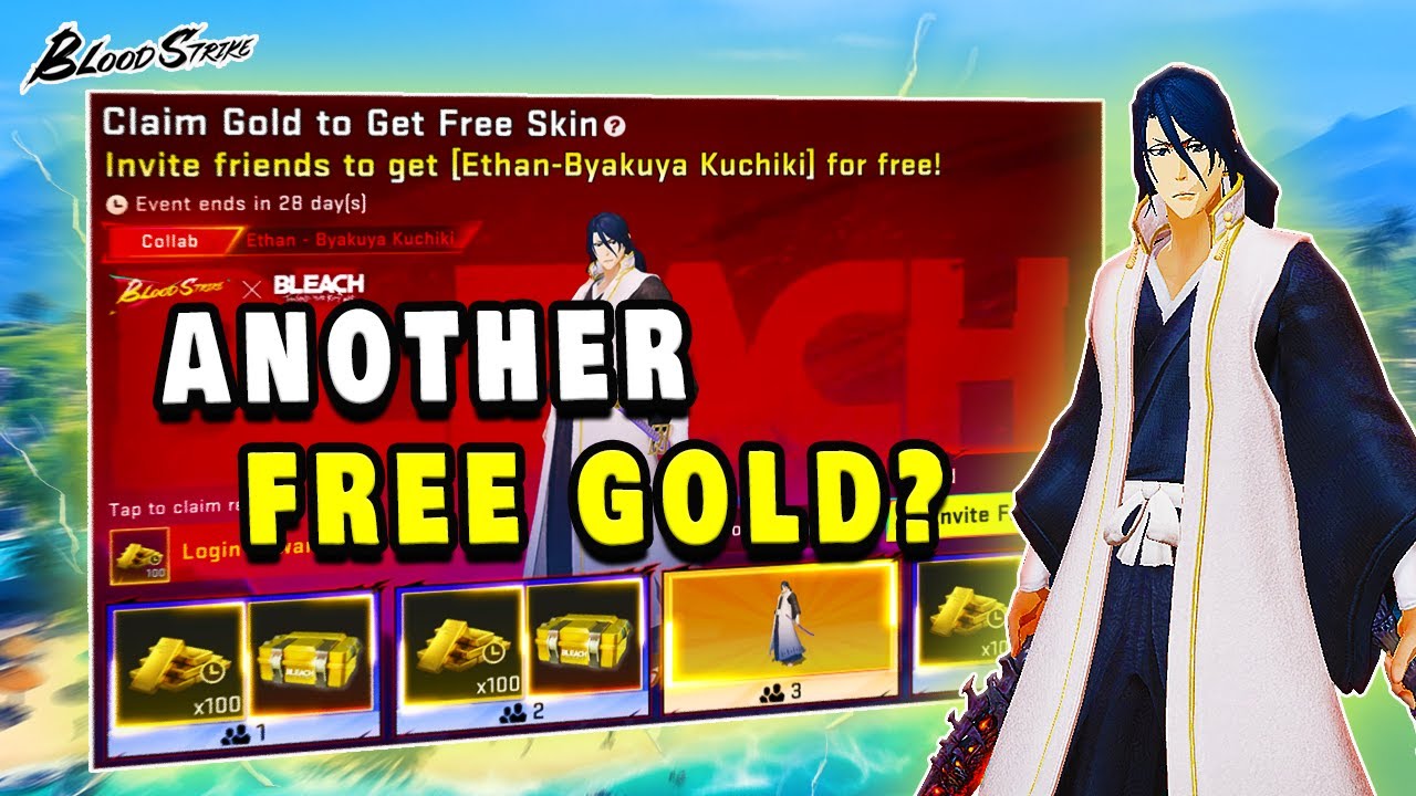 How To GET FREE GOLD & ETHAN&rsquo;S BLEACH SKIN in Blood Strike