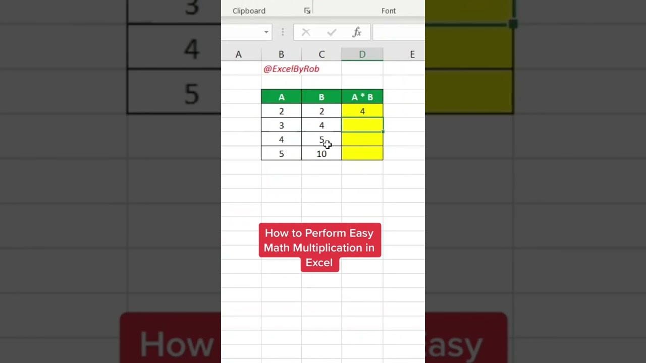 Как умножать числа в Excel! #excel