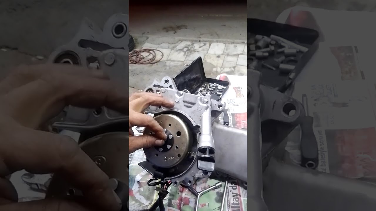 50 cc motor krank değişimi...