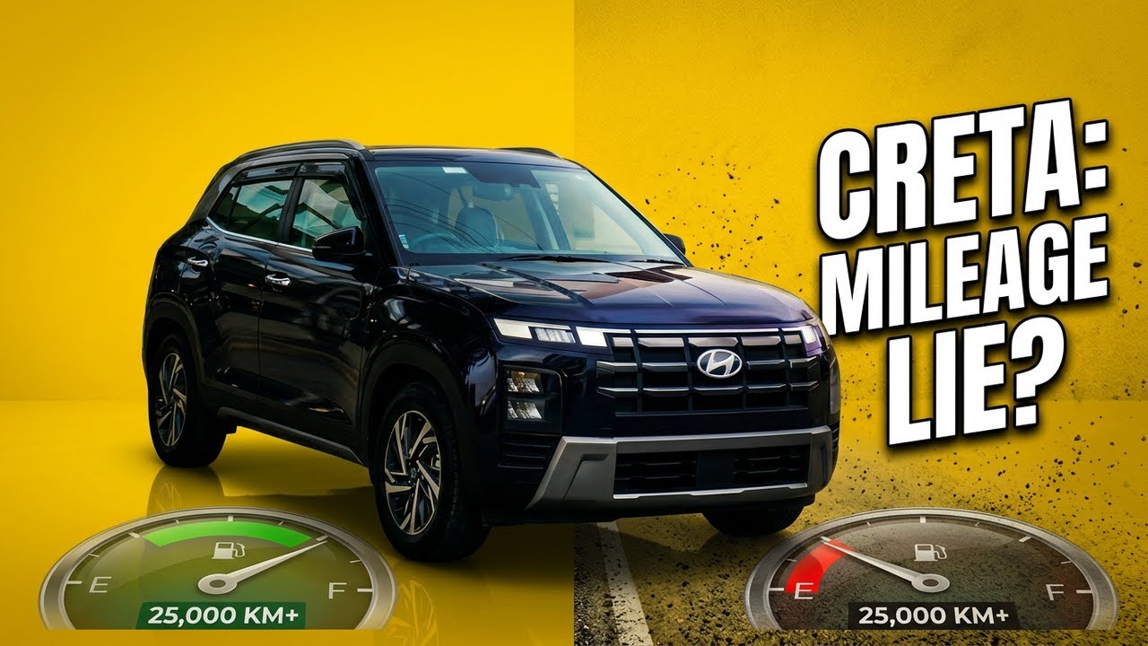 2025 Hyundai Creta Facelift Mileage Test (25,000 KM Update)
