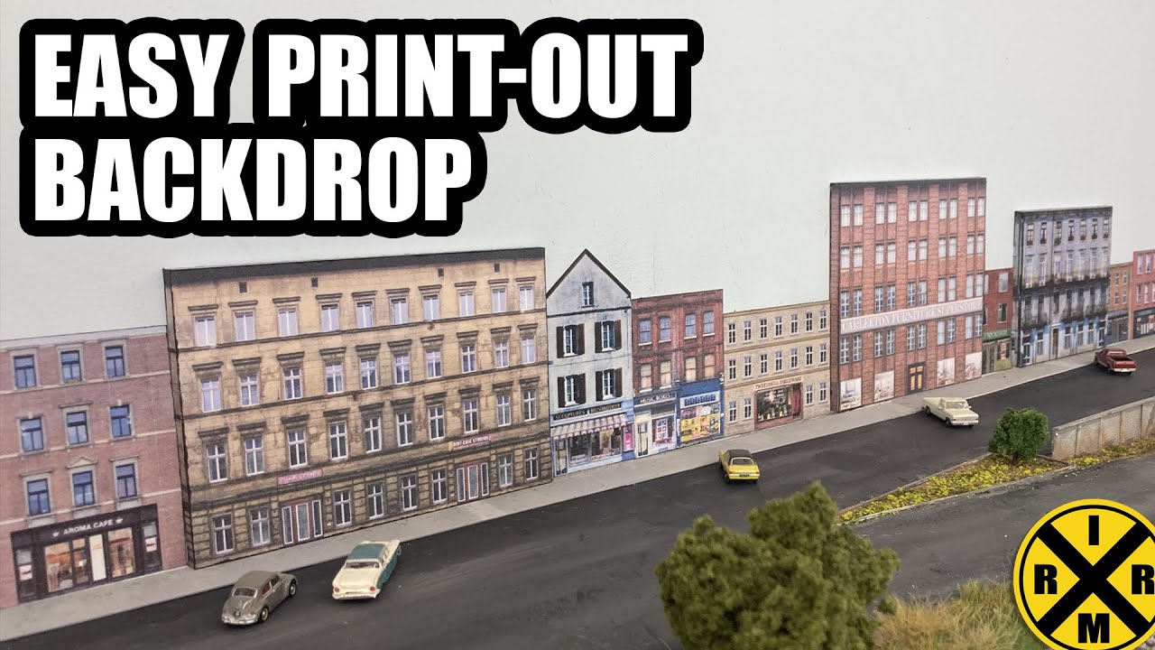 098: Realistic Backdrop From Inexpensive Print-Out Structures!