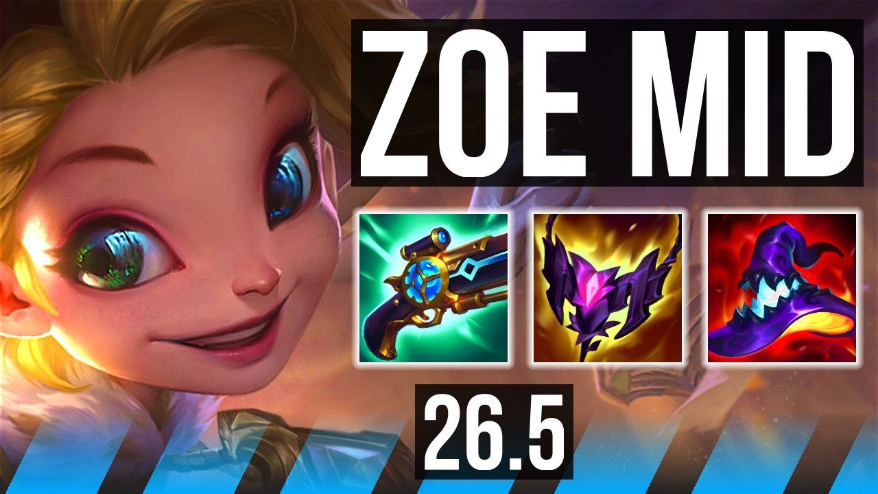 ZOE vs AHRI (MID) | Good KDA: 12/1/6 | EUW Master | 26.5