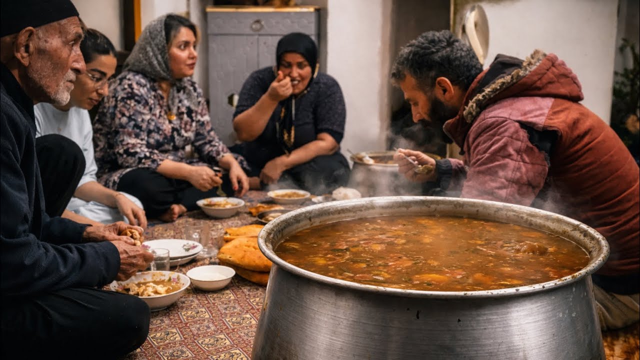 Making Ash-e-Torshi in an Iranian Village | Authentic Recipe