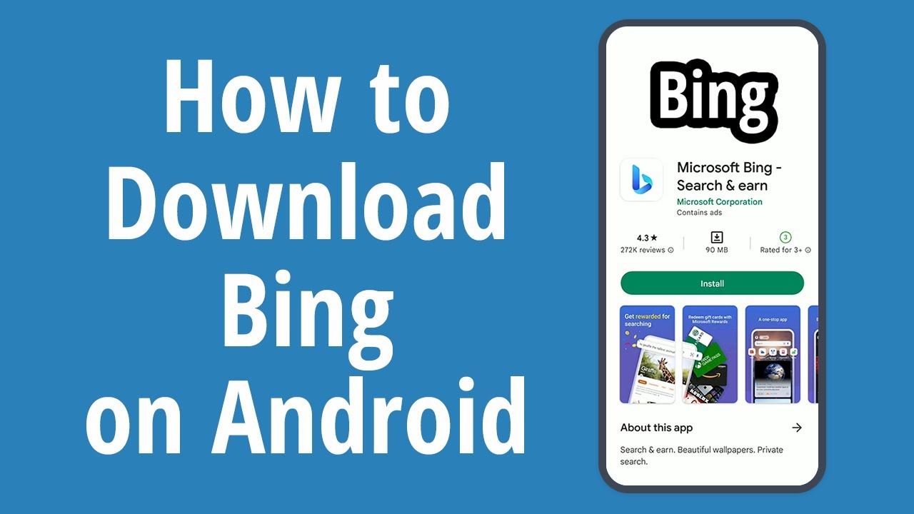 Как скачать Bing на Андроид. Как установить Microsoft Bing на телефон