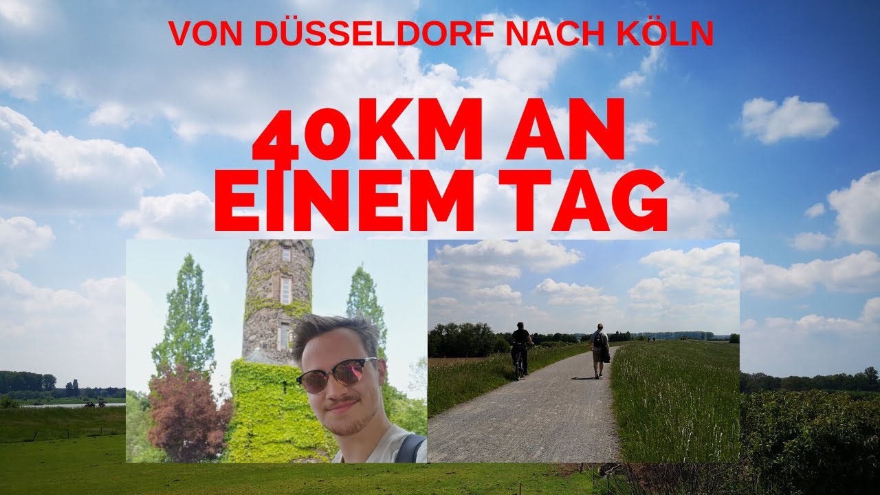 Von Düsseldorf nach Köln zu Fuß in einem Tag // 40km // Unmöglich ?