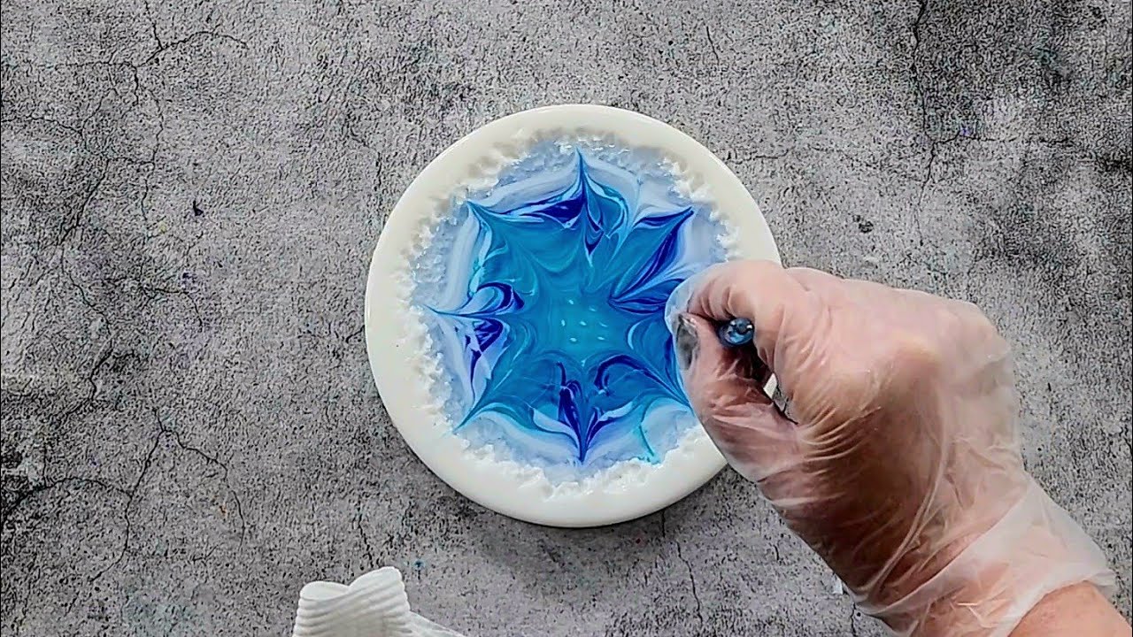 #1744 Incredible Resin 3D Bloom Live Edge Coaster