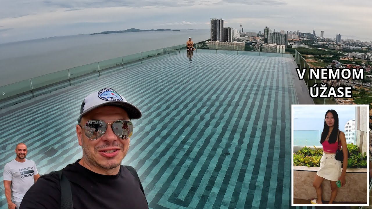 Slovák Peťo pozval mňa a Mjanmarčanku Muay na jeho šialený bazén | Pattaya, Thajsko