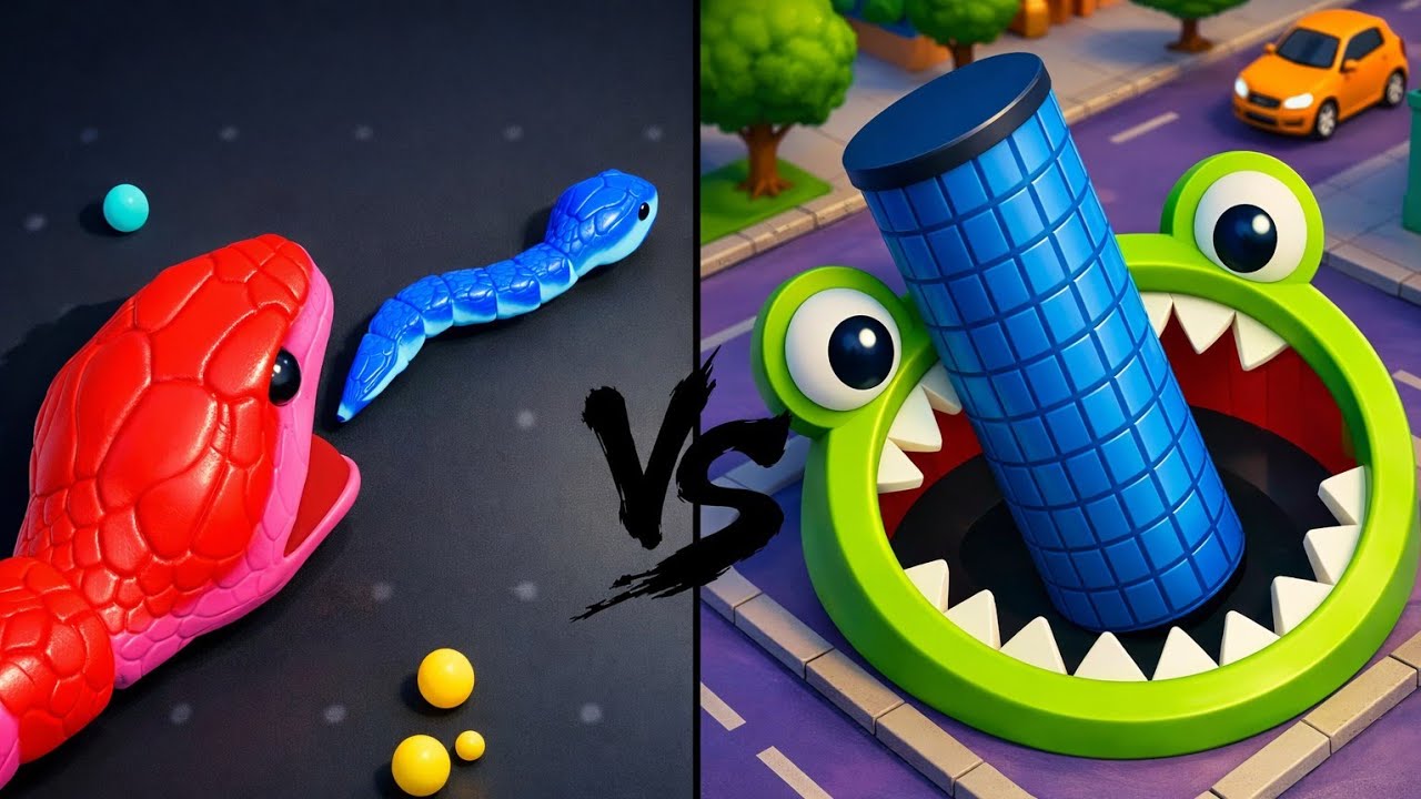 🔥 Snake Clash.io vs Hole.io 😱 Ultimate Mobile Game Battle &mdash; Who Wins? 🐍🕳️