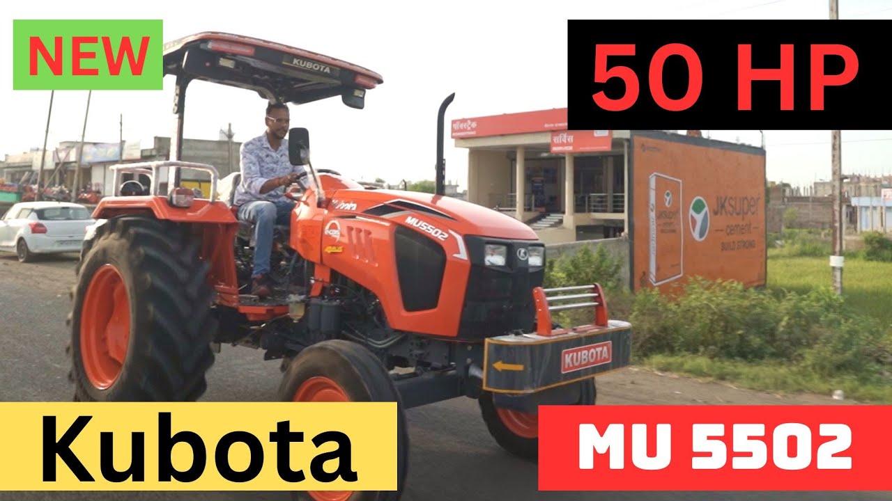 KUBOTA MU5502 50HP का नया मॉडल 2025 | का फुल Review वीडियो. #tractorreview #farming #agriculture