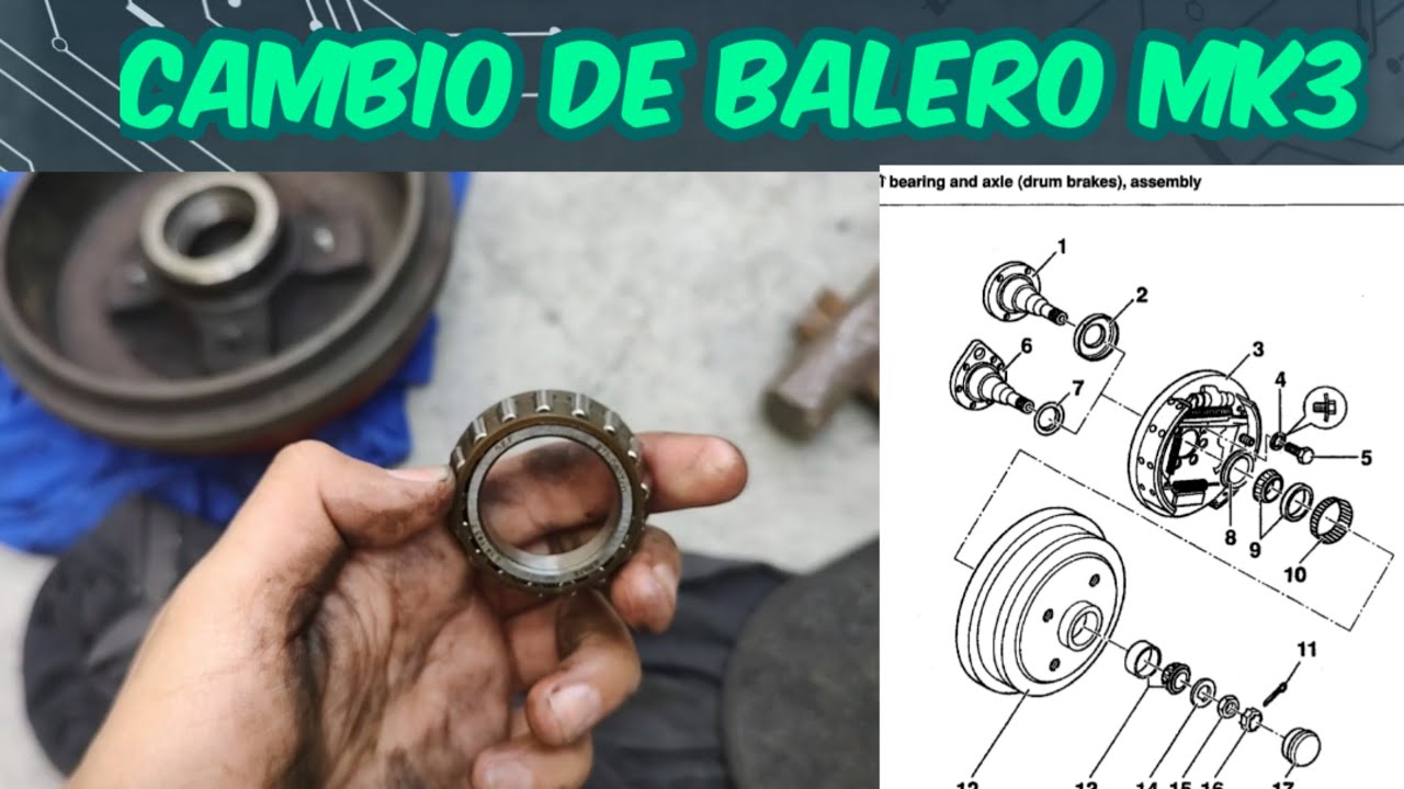 Cambio de balero trasero Jetta Golf Mk3