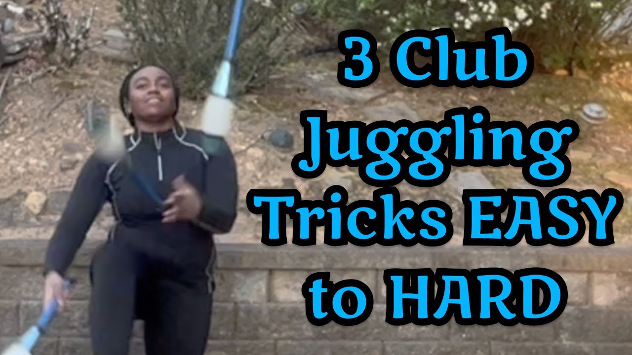 BEST 3 Club Juggling Tricks from EASY to HARD | Beginner 3 Club Juggling Tricks