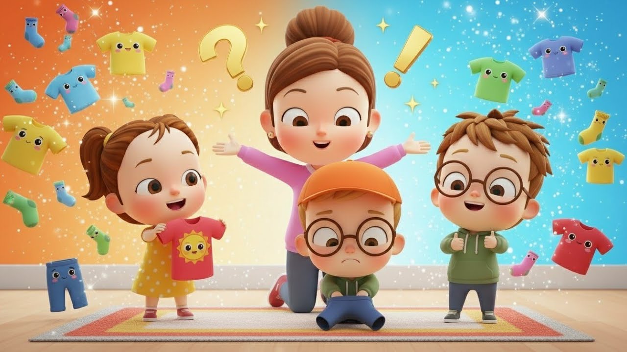 Getting Dressed Song with Mom 👕 Learn to Dress Yourself | Kids Morning Routine | Tiny Stars Learning