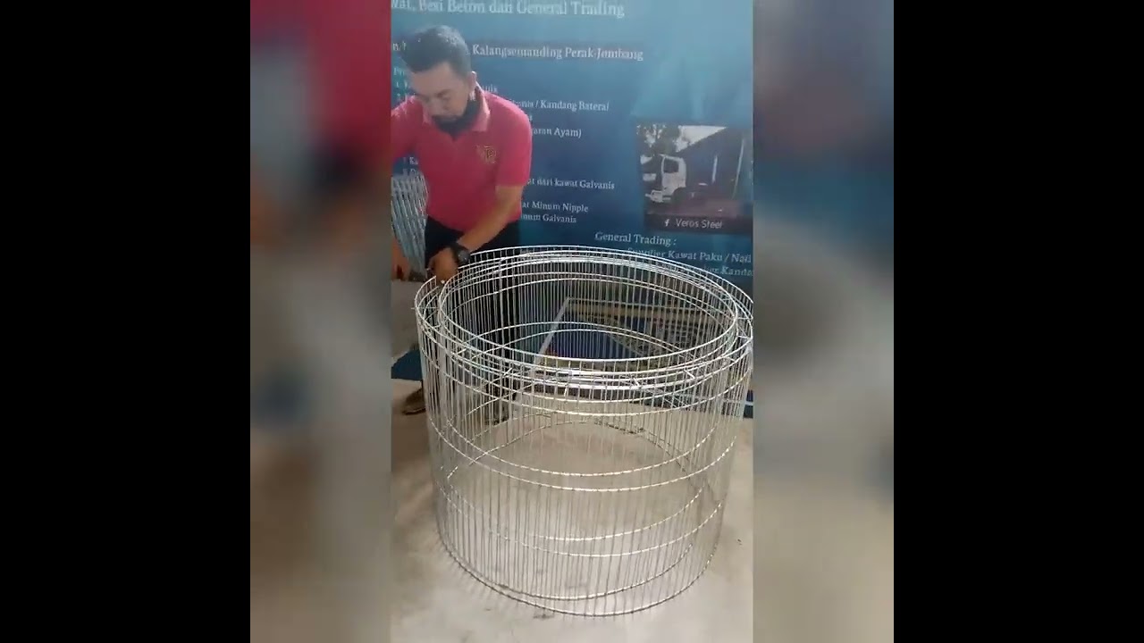 TUTORIAL PERAKITAN KANDANG AYAM JAGO KLITERAN | VEROS STEEL JOMBANG