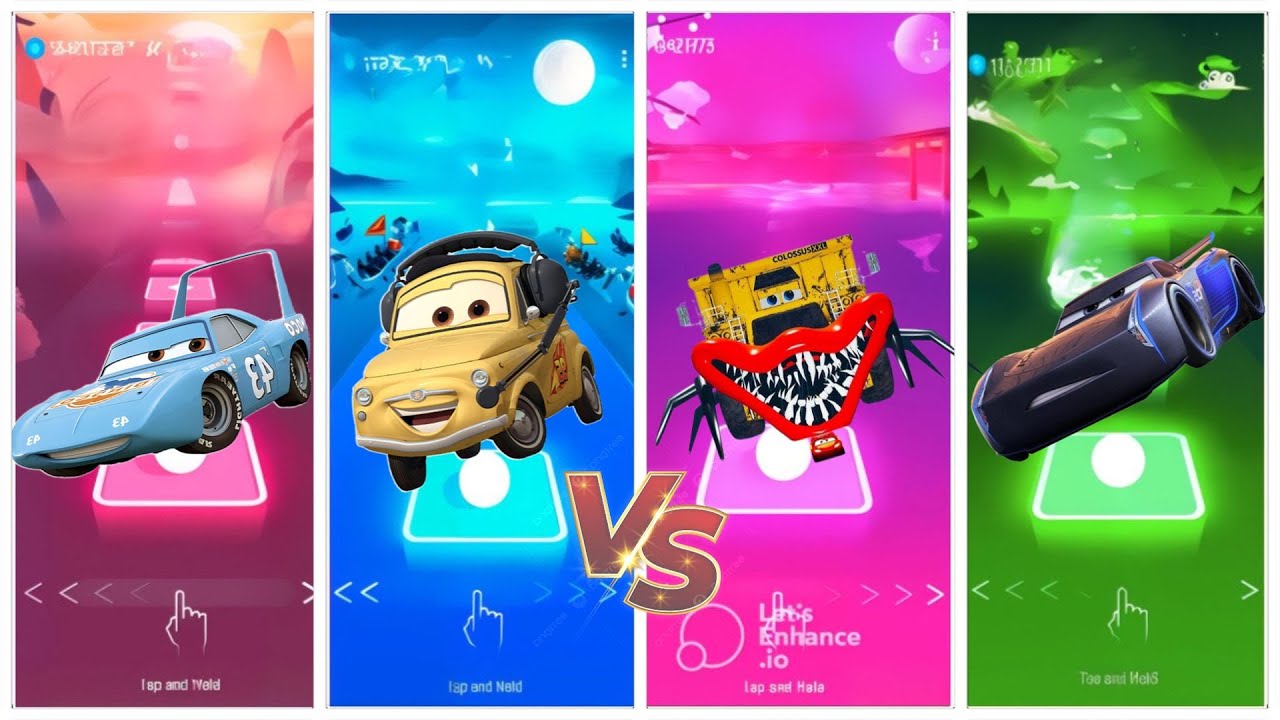 Epik Tiles Hop - Crazy McQueen Monster Tiles Hop Challenge!