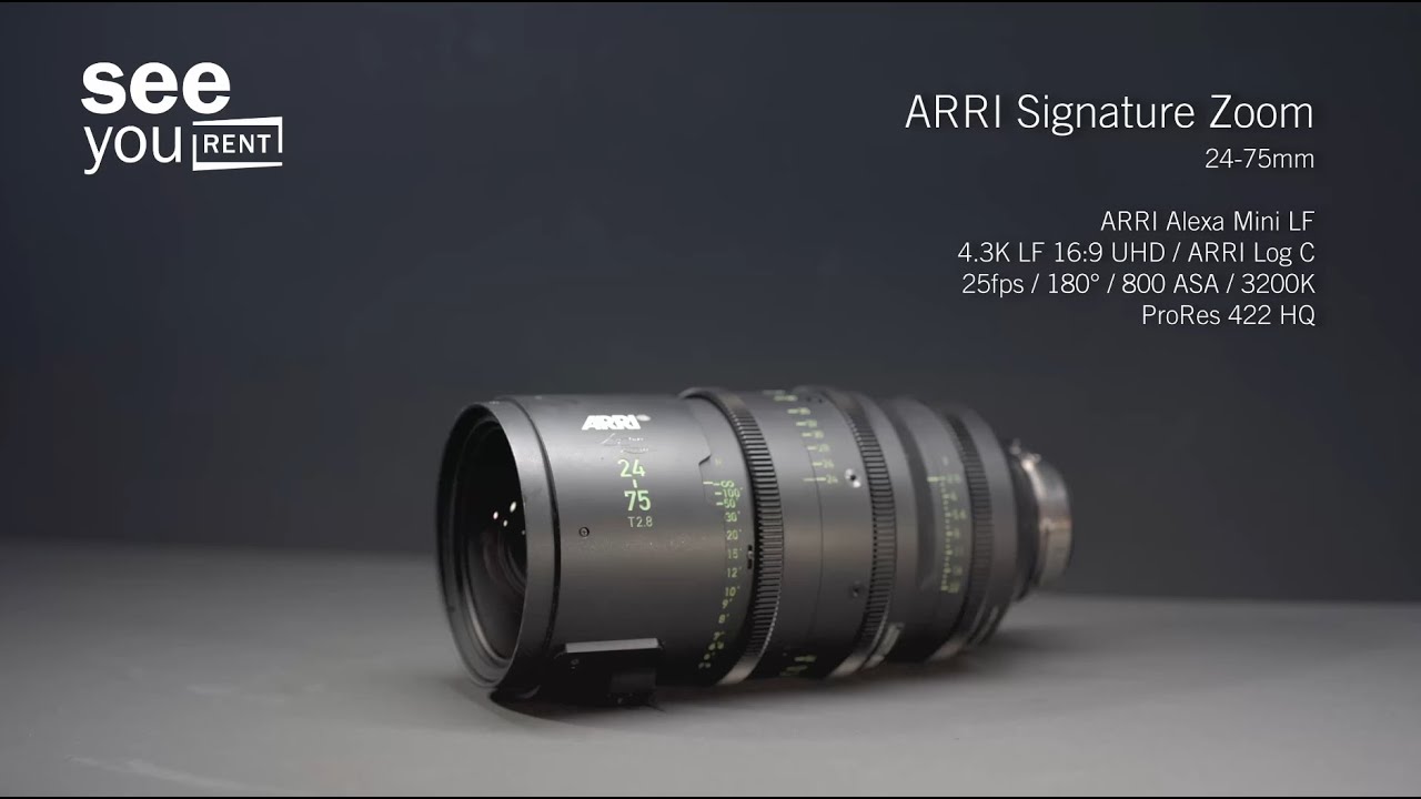 ARRI Signature Zoom 24-75mm Lens Test 4K ARRI Alexa Mini LF #LensMap