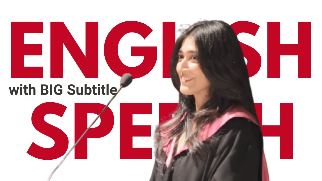 Learn Aesthetic English with Convocation Speech | Shahana Mustafa