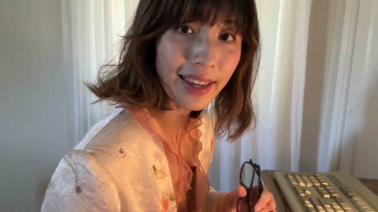 POV ASMR: You have to work overtime and your coworker is happy that you are here | 80s keyboard