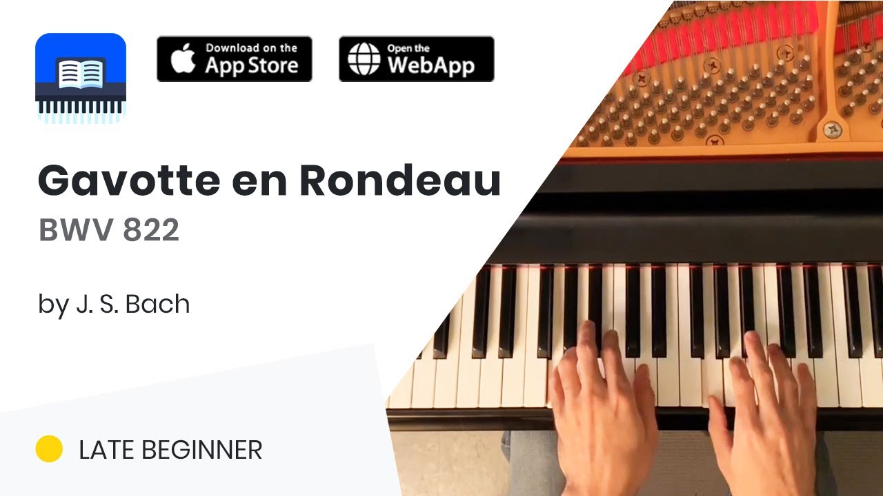 Gavotte en Rondeau in G minor BWV 822 by J.S. Bach