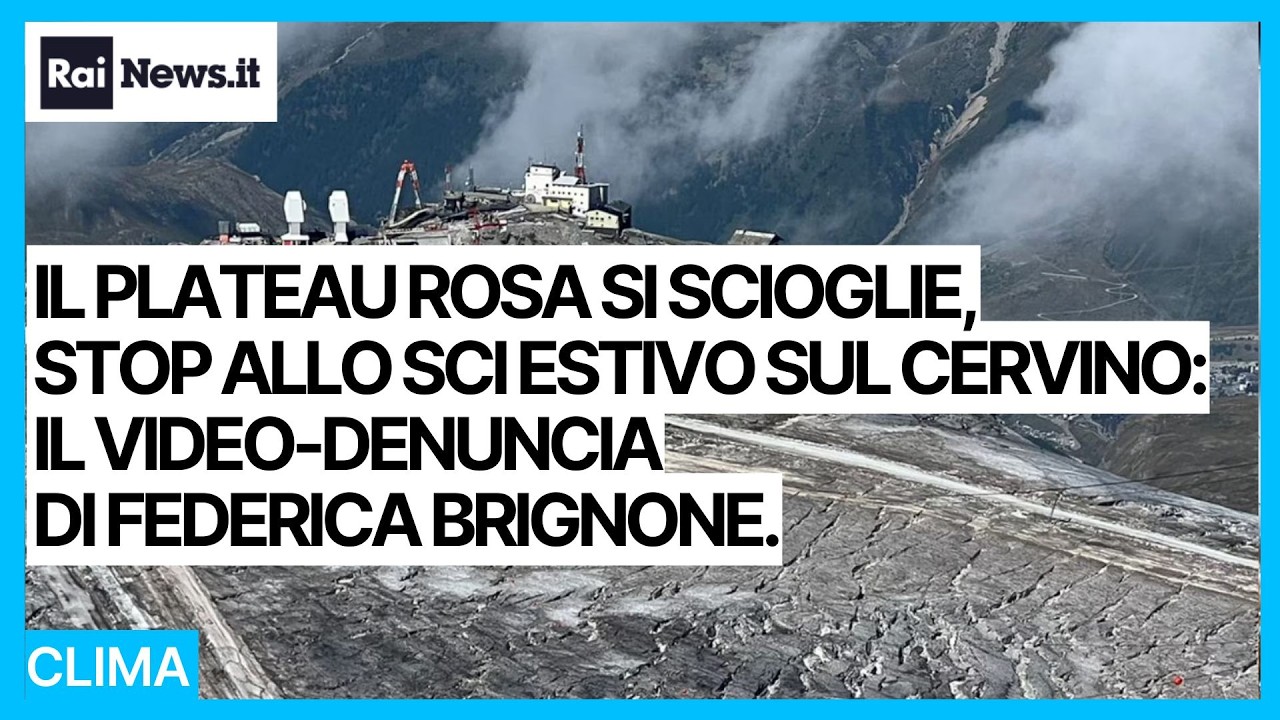 Plateau Rosa si scioglie, stop allo sci estivo sul Cervino: il video-denuncia di Federica Brignone