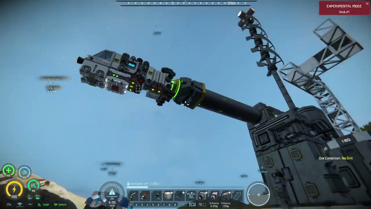 Super Chill Guy get's a small ship and tries to go to space