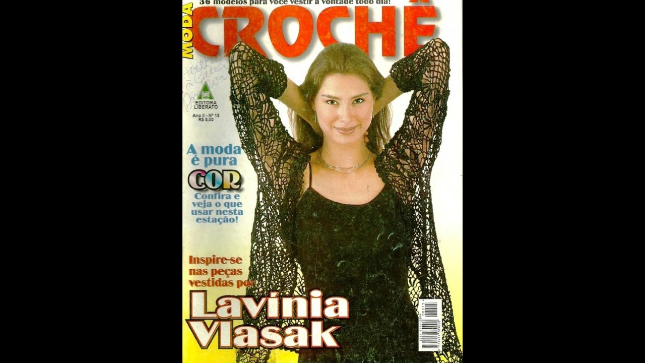 Moda croche №15 Fashion magazine in portuguese