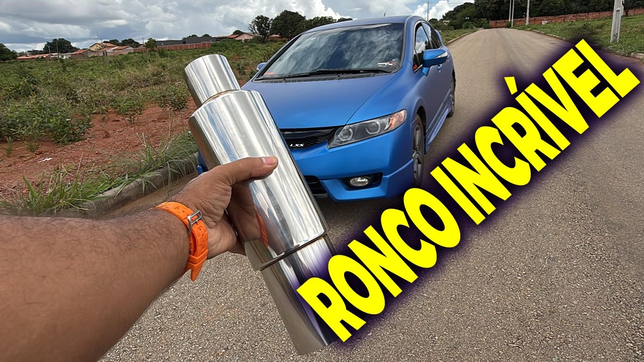 O Ronco Perfeito no Civic G8! Instalei Abafador e Surpreendi! 🔊Pt 10