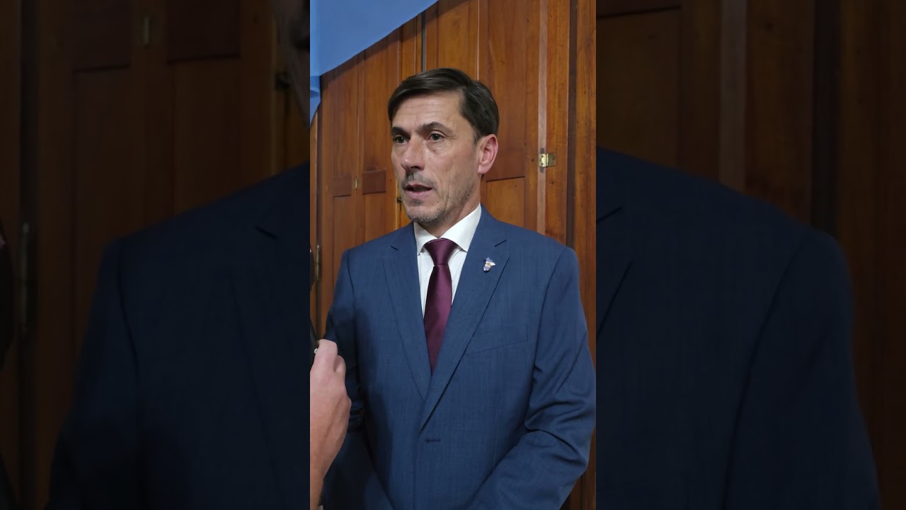 Ezio Gieco habló tras la apertura de sesiones y respondió al cruce con el diputado Aranda