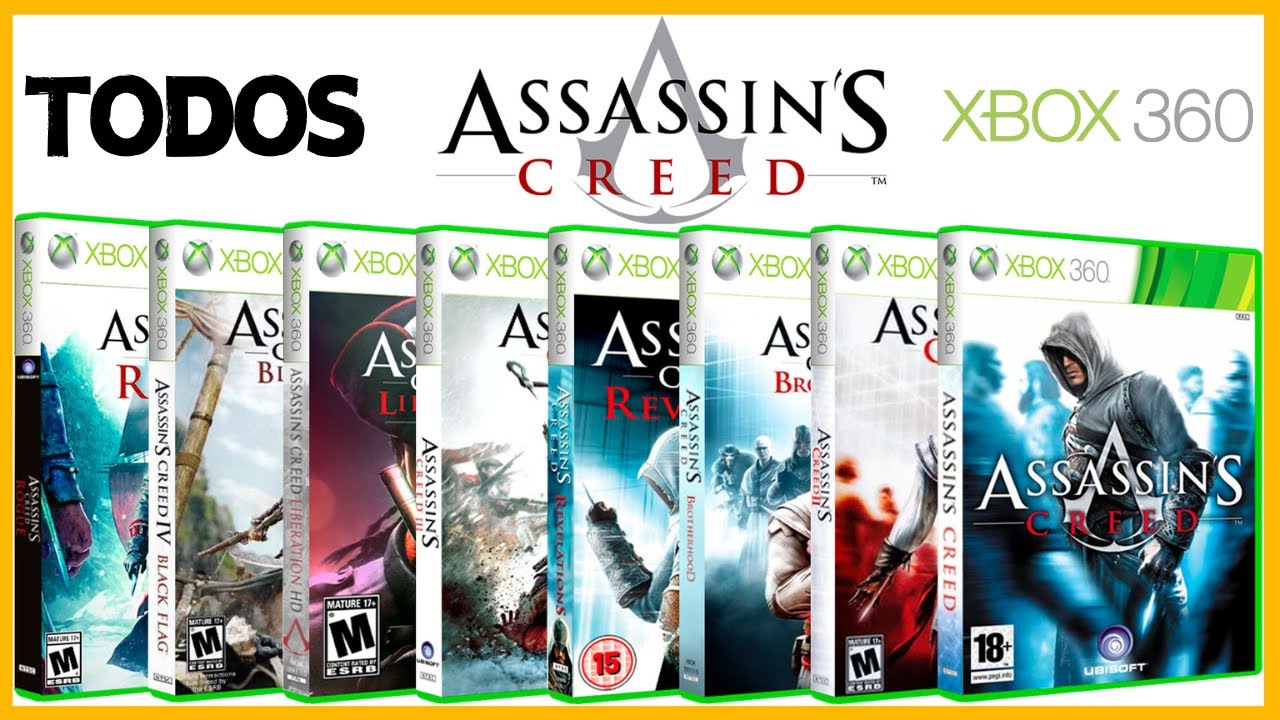 TODOS os Assassin's Creed LANÇADOS Para O XBOX 360