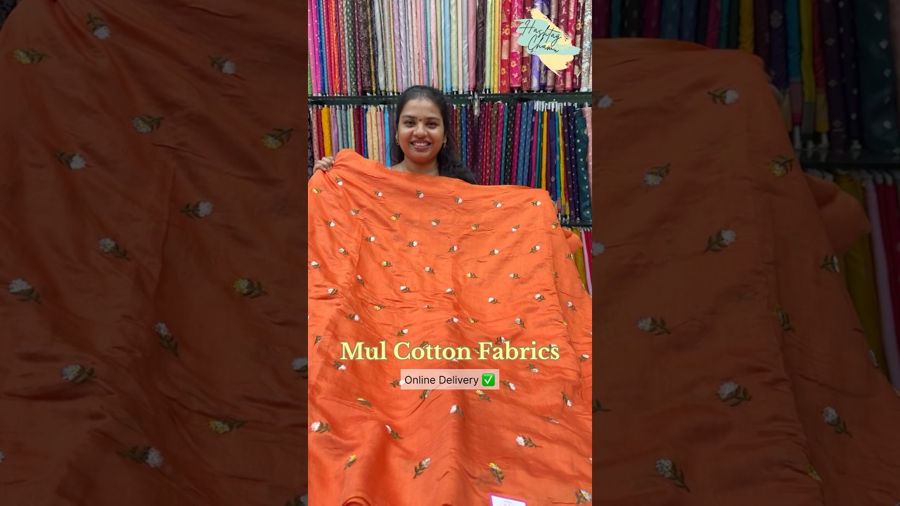 Mul Cotton Fabrics from Chennakesava Vijayawada #vijayawadafabricshop#vijayawadashopping