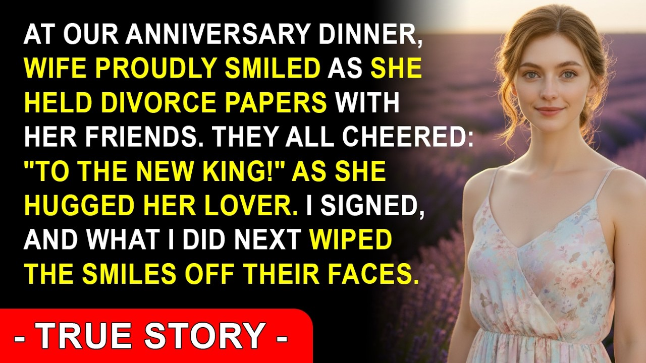 At Our Anniversary, She Proudly Smiled As She Held Divorce Papers With Her Friends. They Cheered…