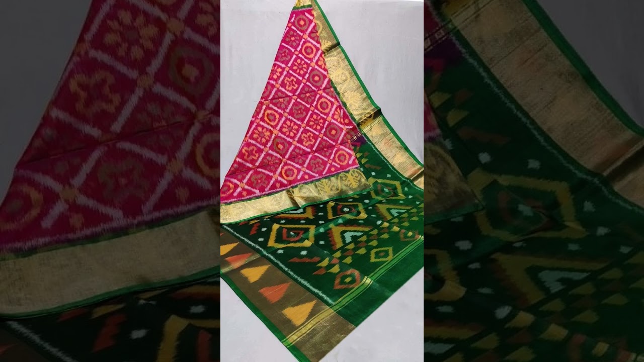 Twil ikkat dola sarees ₹680+shipping whatsapp 9444115140 #sareelove #sareetale